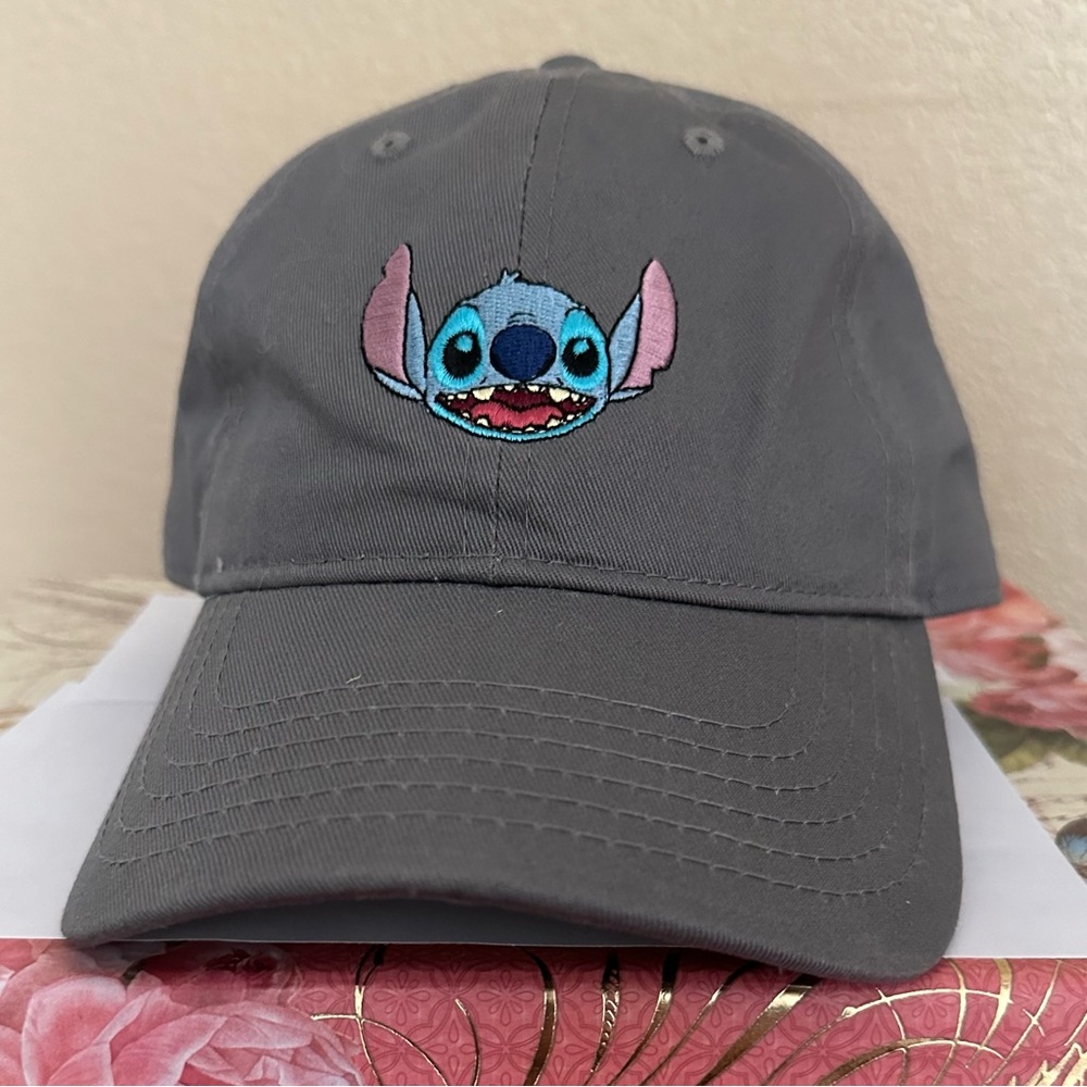 Women's Disney Stitch Hat in Grey with Adjustable back